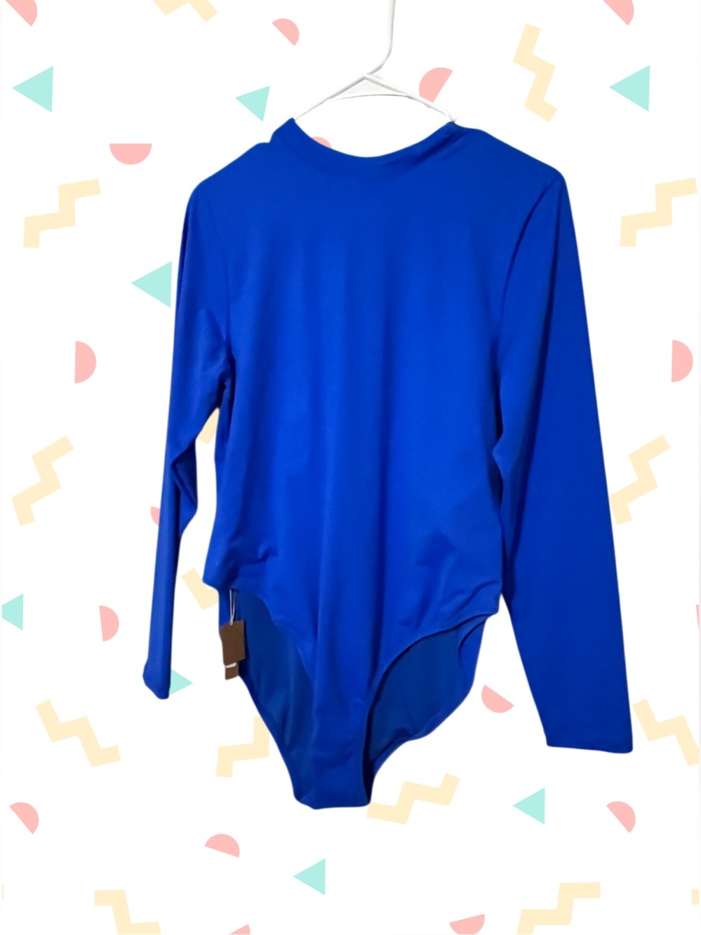 SKIMS Royal Blue Long Sleeve Bodysuit